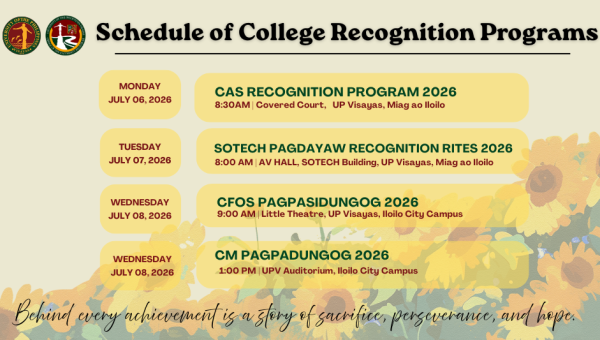 Schedule of College Recognition Programs